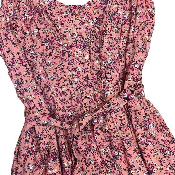 J. Crew Floral Midi Dress with Ruffle Hem - Picture 2 of 5